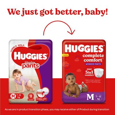 Huggies Complete Comfort Wonder Diaper Pants Medium (M) 76's - Diapers & Wipes