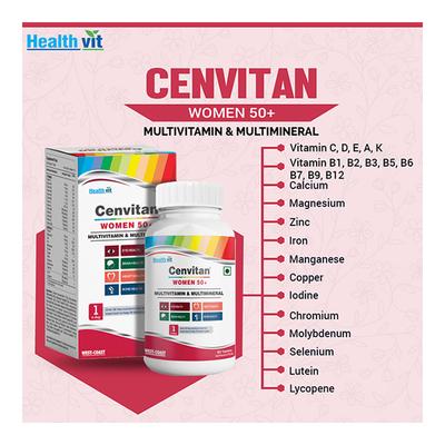 HealthVit Cenvitan Women 50+ Tablet 60's - Multi-Vitamins