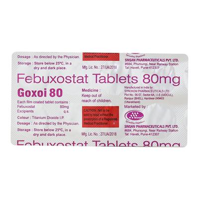 Goxoi 80mg Tablet 10'S - Gout