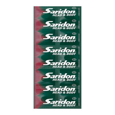 Saridon Head & Body Tablet 10's - Pain Relief Supplement