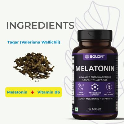 Boldfit Melatonin Tablet 60's - Mental Health