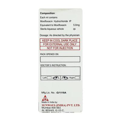 Zoptina Eye Drops 5ml - Eye Infections-Eaa