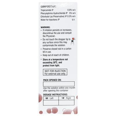 TROPIEYE Ophthalmic Solution 5ml - Mydriasis