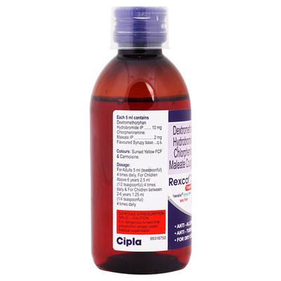 REXCOF DX NF COUGH Syrup 100ml - Cough And Cold-Cou