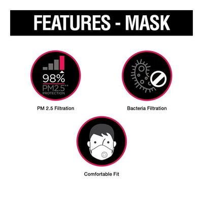 Dettol Siti Shield Air-Pollution Smart Mask - N95 (L) - Surgical Consumable