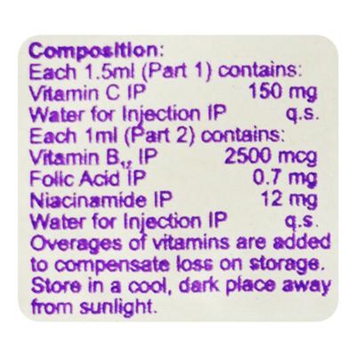 ELDERVIT 12 COMBINATION PACK Injection 1's - Supplements-Vam