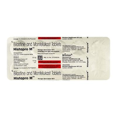 HISTAPRO M Tablet 10's - Allergies-Ant