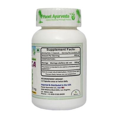 Planet Ayurveda Moringa Capsules 60's - Speciality Medicines