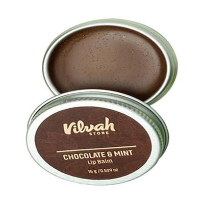 Vilvah Lip Balm - Chocolate & Mint 15 gm - Lip Balms