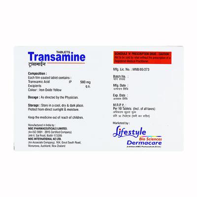 TRANSAMINE Tablet 10's - Bleeding Disorders-Hae