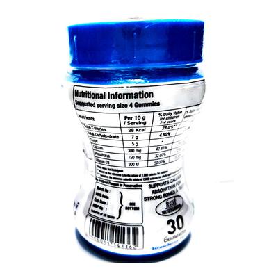 ARKA D CALCIUM & VITAMIN D STRAWBERRY FLAVOUR Gummies 30's - Supplements-Cal