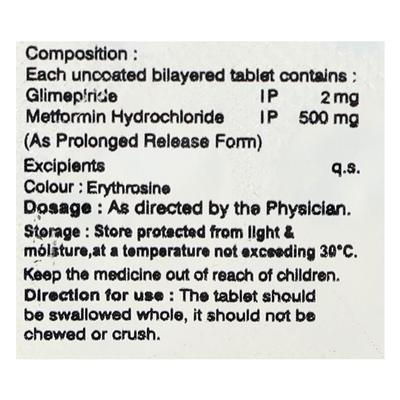 GLIBEST M 2 Tablet 10's - Diabetes-Ant