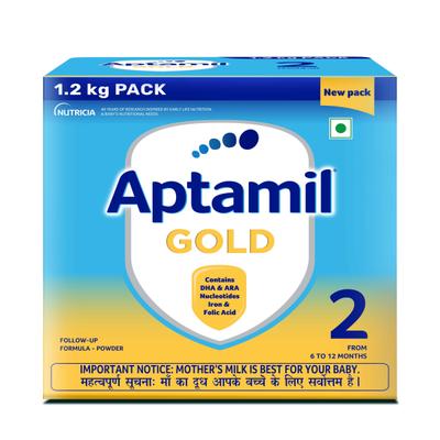 Aptamil Gold FollowUp Formula Stage 2 Powder (6-12 months) 1.2 kg - Baby And Infant Supplements