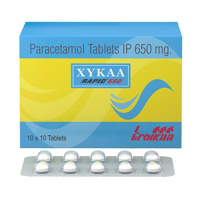 Xykaa Rapid 650mg Tablet 10'S - Fever-Non