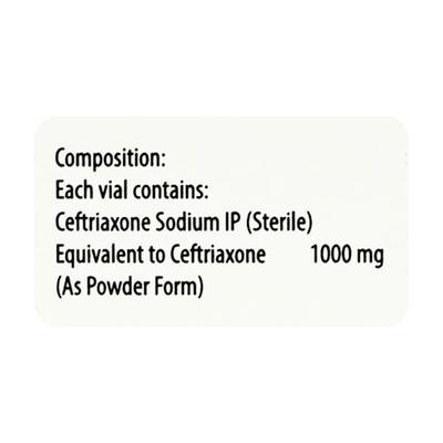 TRUEXONE 1000mg Injection 1's - Bacterial Infections-Cep