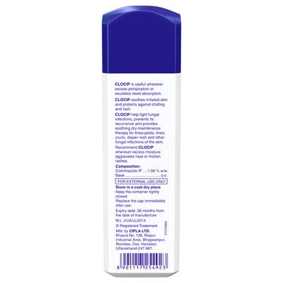 Clocip Powder 100 gm - Itching/Rashes