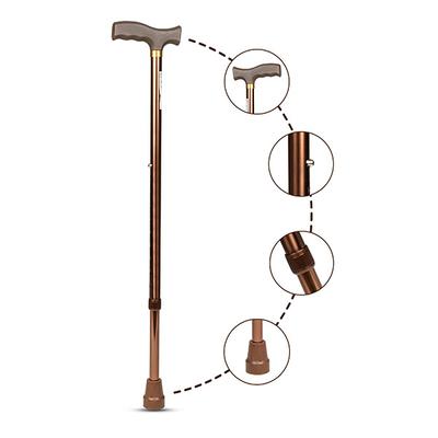 Entros Height Adjustable Walking Stick - Brown (KL920L) - Walker & Walking Stick