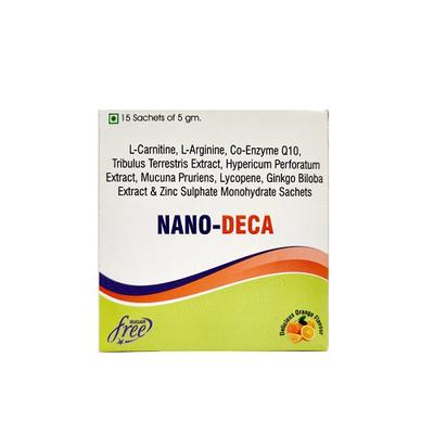 Nano-Deca Dietary Supplement 5 mg Powder 15's - Sexual Care