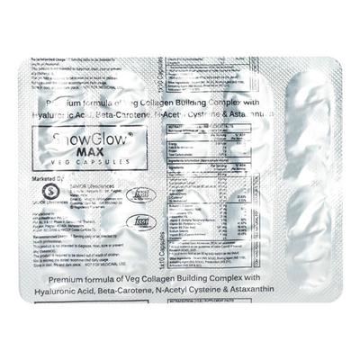 SNOWGLOW MAX VEG Capsule 10's - Supplements-Vam