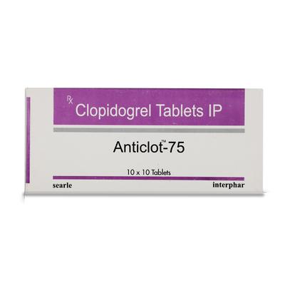 ANTICLOT 75mg Tablet 10's - Blood Clot-Ant