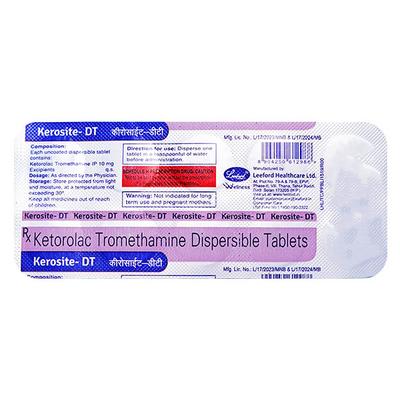 KEROSITE DT Tablet 10's - Pain relief-Nsa