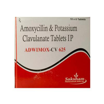 ADWIMOX CV 625 Tablet 6's - Bacterial Infections-Pen