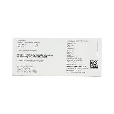 Cilaheart 10mg Tablet 10'S - Hypertension-Cal