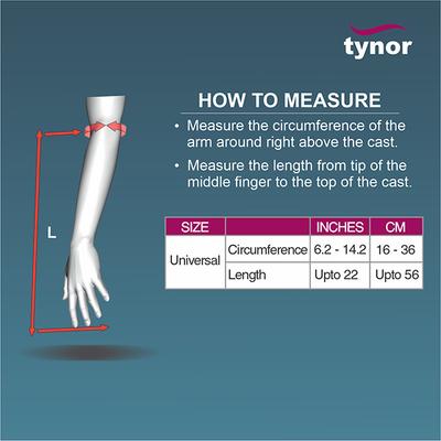 Tynor Cast Arm Cover (One Size) (C 19) - Abdomen/Neck/Arm/Elbow Supports