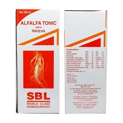 SBL Alfalfa Tonic With Ginseng 500 ml - Speciality Medicine
