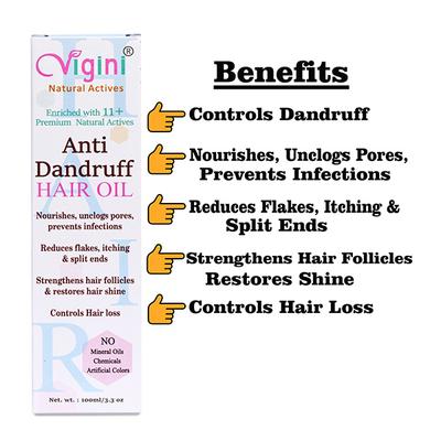 Vigini Anti Dandruff Hair Oil 100 ml - Hair Oils