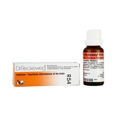 Dr. Reckeweg R54 Imbelion Functional disturbances of the Brain Drops 22 ml - Homeopathic Drops