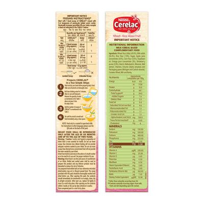 Nestle Cerelac Stage 3 (10 Months+) Powder 300 gm - Wheat-Rice Mixed Fruit (Refill Pack) - Baby And Infant Supplements