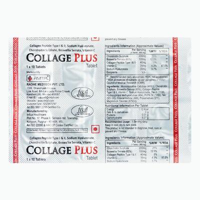 COLLAGE PLUS Tablet 10's - Supplements-Vam