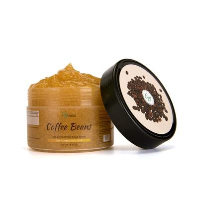 CGG Cosmetics Coffee Beans Gel Exfoliating Body Scrub For Tanned, Dull Skin 250 gm - Scrubs & Exfoliants