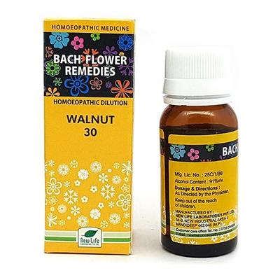 New Life Bach Flower Remedies Walnut 30 Liquid 30 ml - Dilutions