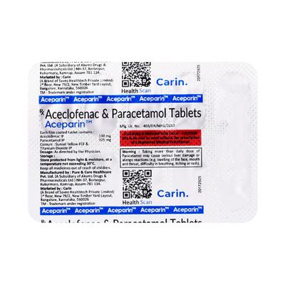 ACEPARIN Tablet 10's - Pain relief-Nsa