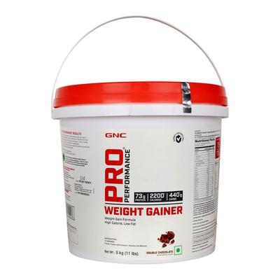 GNC Pro Performance Weight Gainer Powder - Double Chocolate Flavour 5 kg - Weight Gain