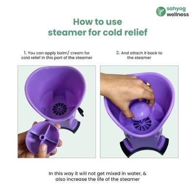 Sahyog Wellness Sturdy Vaporizer - Purple - Nebulizer & Vaporizer