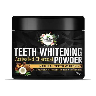 Luxura Sciences Teeth Whitening Activated Charcoal Powder 100 gm - Tooth Powder
