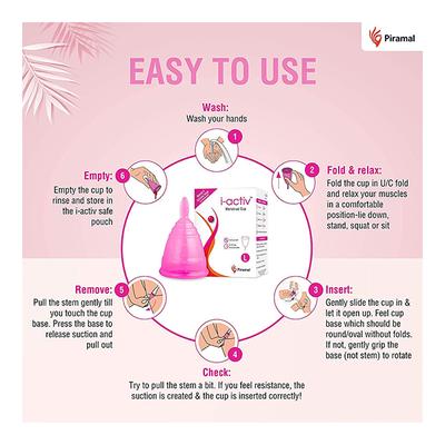 i-activ Menstrual Cup (M) - Menstrual Cups