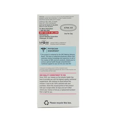 GNC Women's Ultra Mega One Daily Caplets 60's - Calcium And Minerals