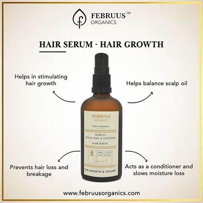 Februus Organics Hair Serum - Marula, Black Seed & Lavender 50 ml - Hair Treatment