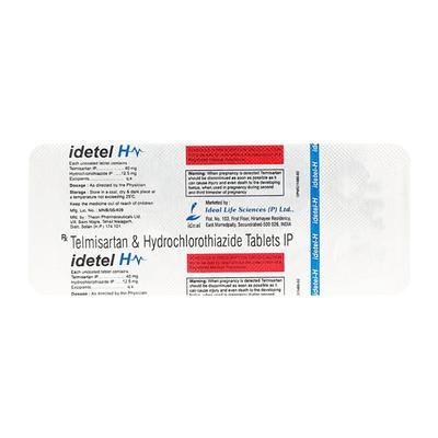 IDETEL H 40mg Tablet 10's - Hypertension-Ang