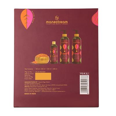 Manestream FenuGrow Hairfall Treatment Kit - Fenugreek & Onion (Hair Oil 50 ml + Shampoo 100 ml + Conditioner 100 ml) 1's - Hair Treatment