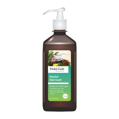 Axiom Mukti Gold Herbal Hairwash With Dispenser 400 ml - Shampoos