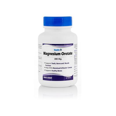 HealthVit Magnesium Orotate 200 mg Tablet 60's - Calcium And Minerals
