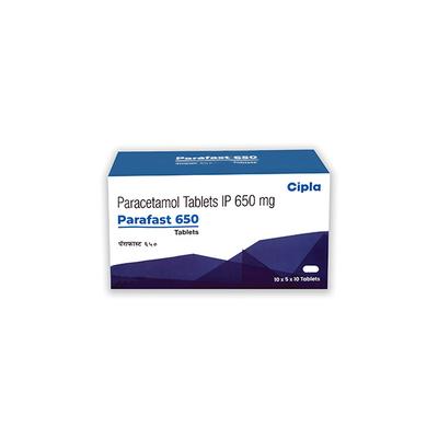 PARAFAST 650 Tablet 10's - Fever-Ana