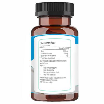Mint Veda Biotin 10000 mcg Veg Capsule (Pack of 2 x 90's) - Hair & Skin