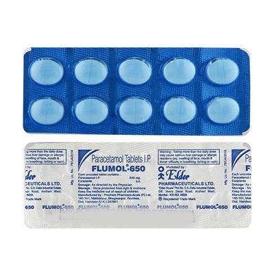Flumol 650mg Tablet 10'S - Fever-Ana