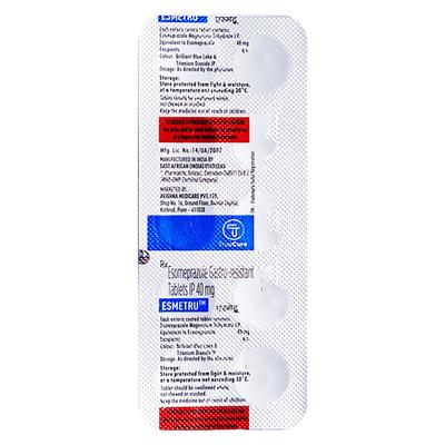 ESMETRU 40 Tablet 10's - Ulcer/Reflux/Flatulence-Aaa
